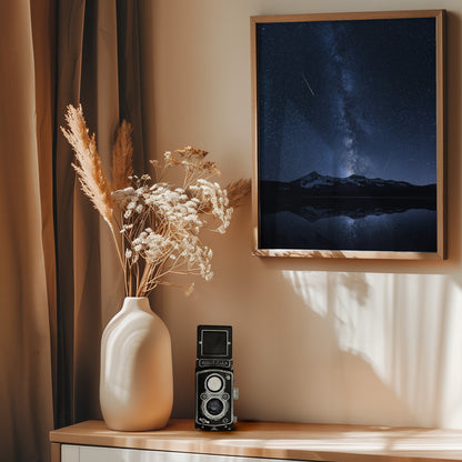 Galaxies Reflection - Poster / Art Print - interiör
