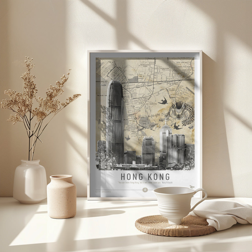 Hong Kong (City Breaks) - Poster / Art Print - interiör