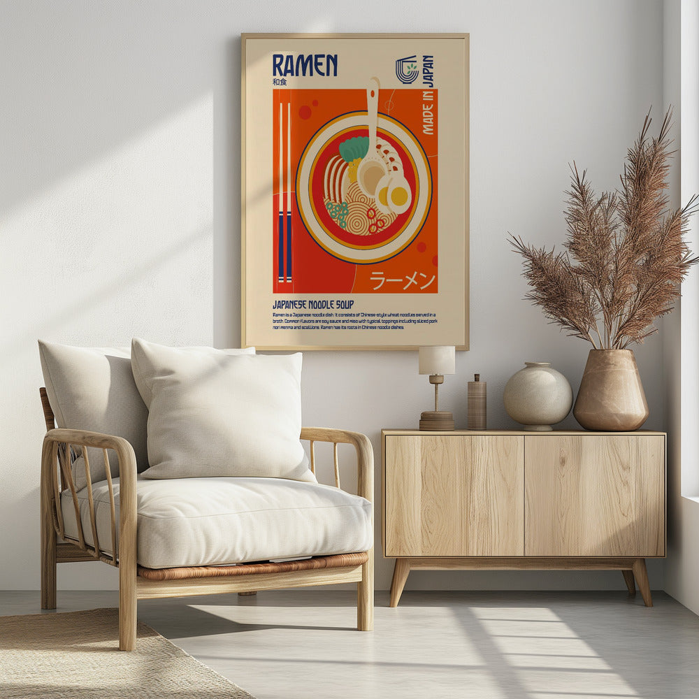 Ramen Japanese Food Print - Poster / Art Print - interiör