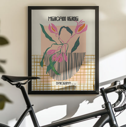Mercado verde Barcelona - Poster / Art Print - interiör