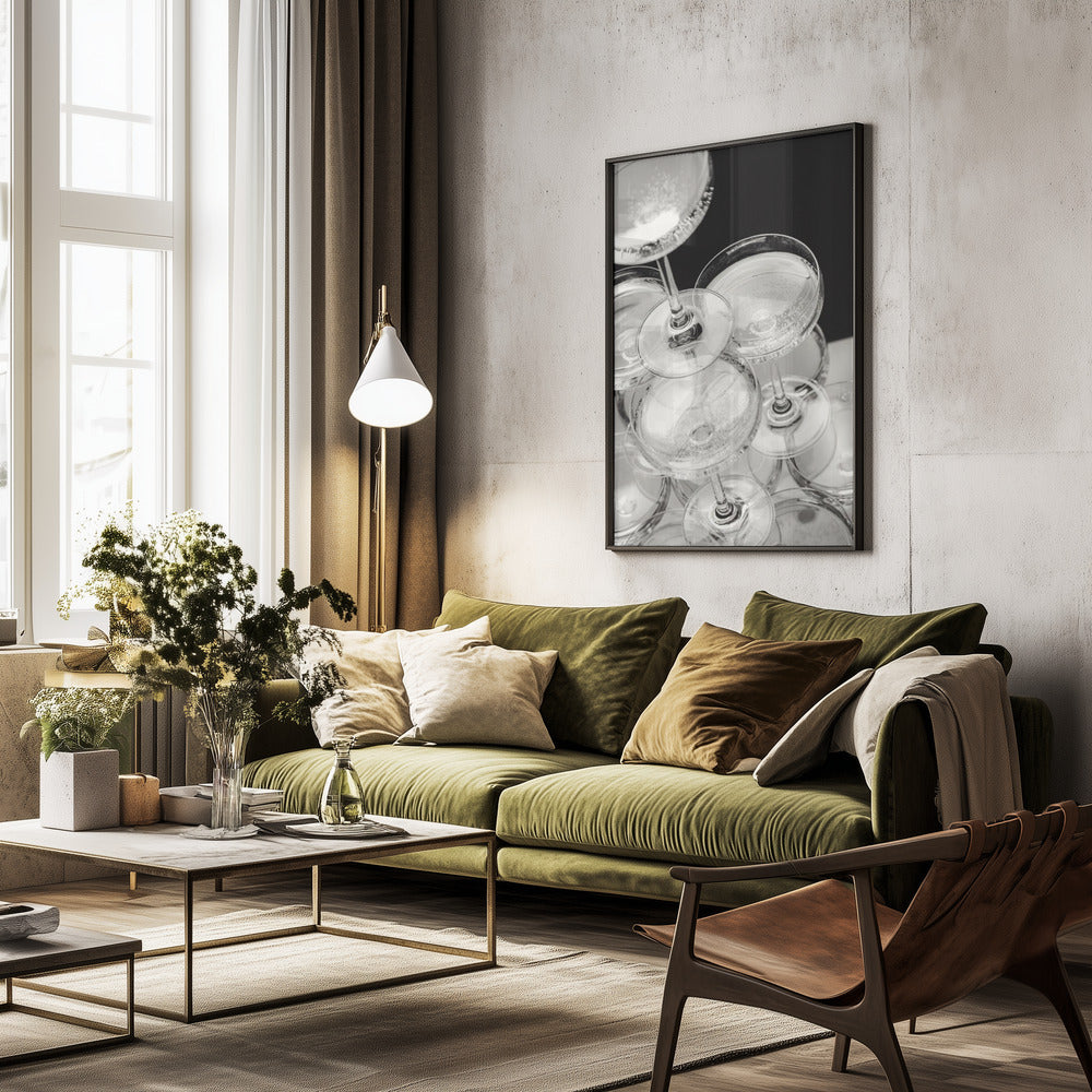 Champagne tower_5 - Poster / Art Print - interiör