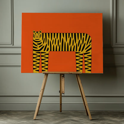 The Abstract Tiger - Poster / Art Print - interiör