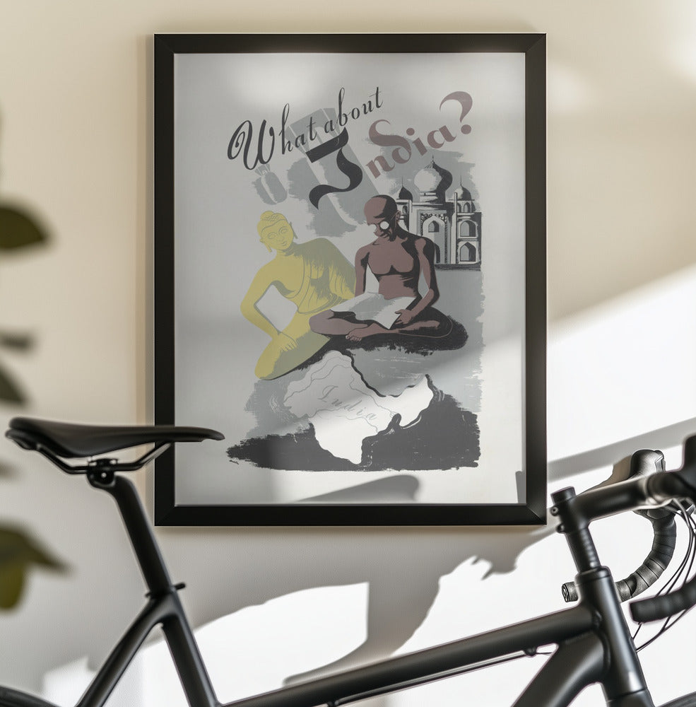 What About India? - Poster / Art Print - interiör