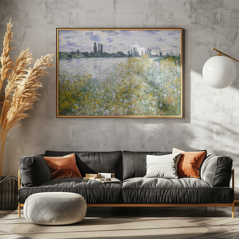 Île Aux Fleurs Near Vétheuil (1880) By Claude Monet - Poster / Art Print - interiör