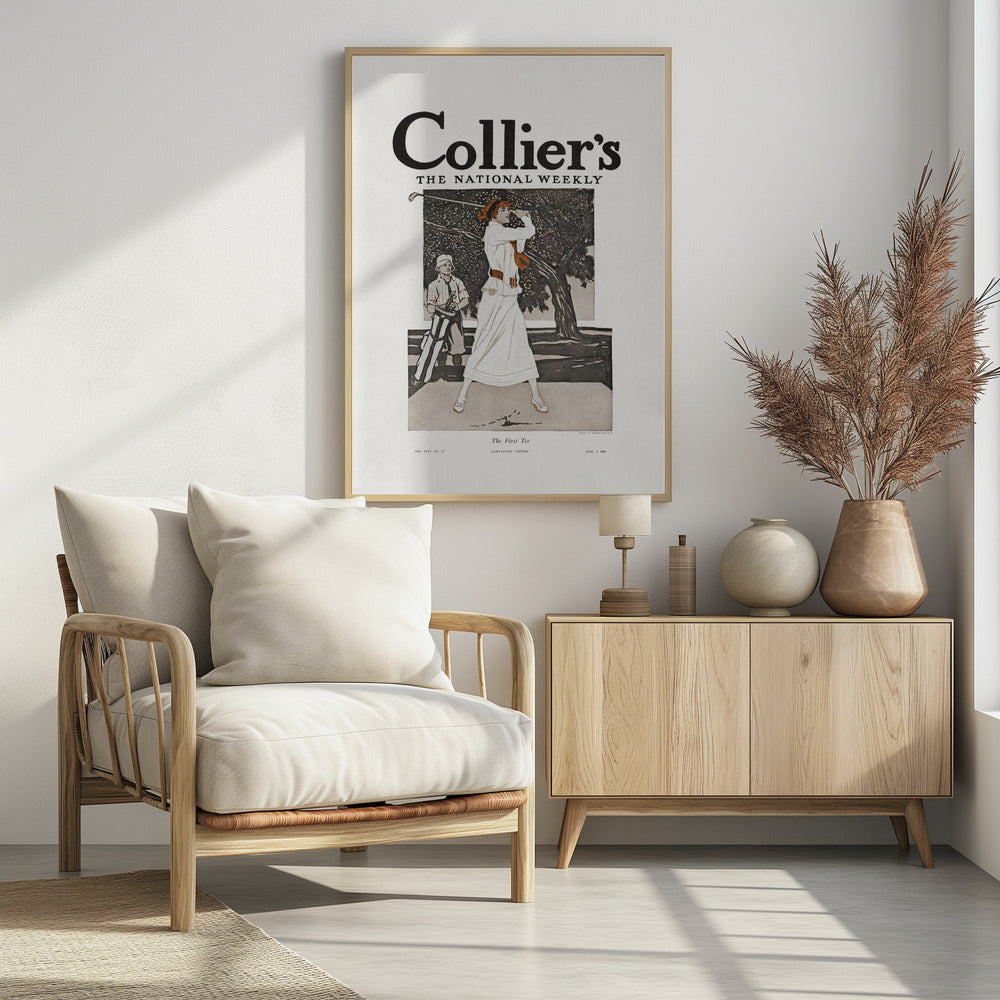 Collier's, the National Weekly, the First Tee (1912) - Poster / Art Print - interiör