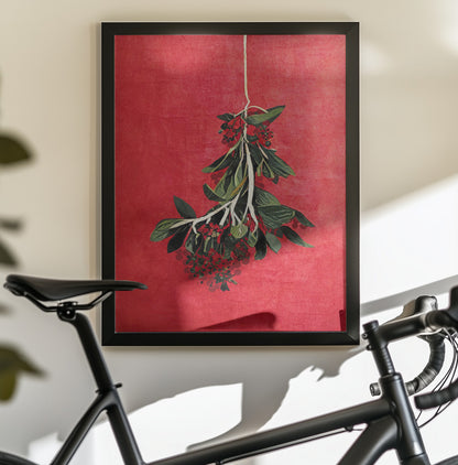 Painted Mistletoe - Poster / Art Print - interiör