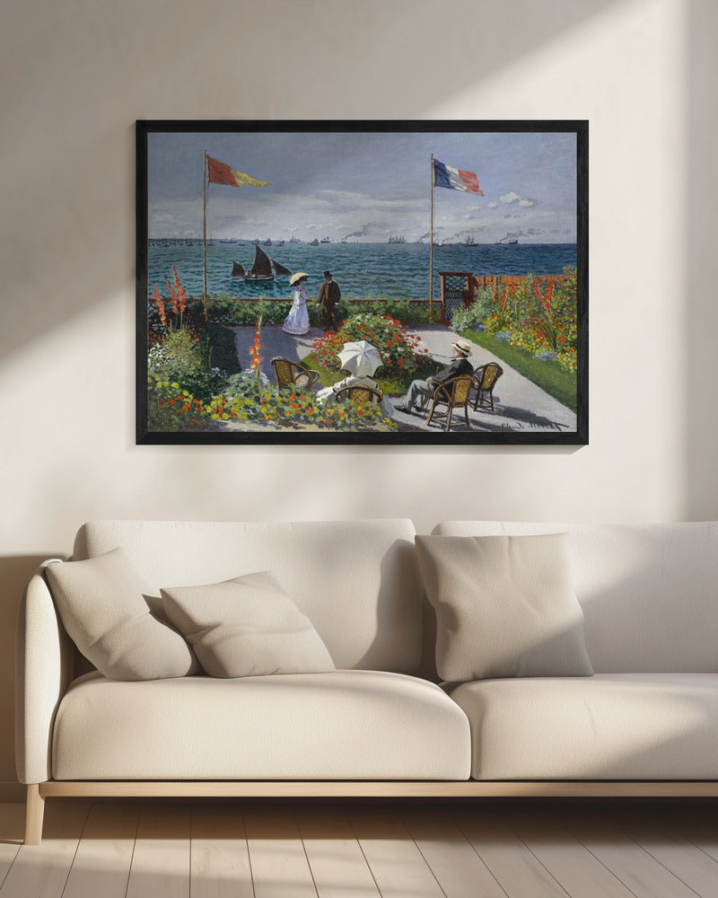 Garden At Sainte Adresse By Claude Monet - Poster / Art Print - interiör