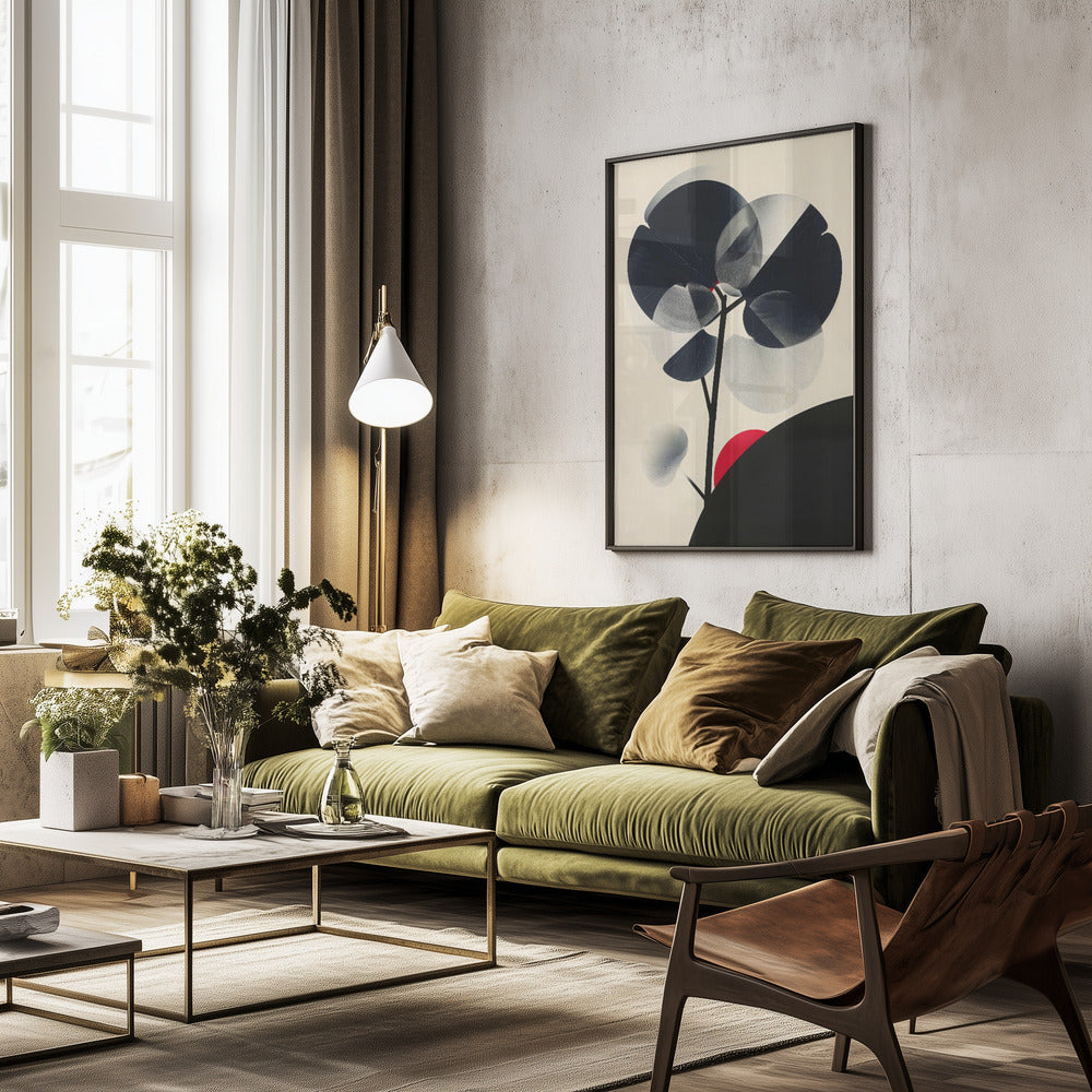 Abstract Leaves - Poster / Art Print - interiör