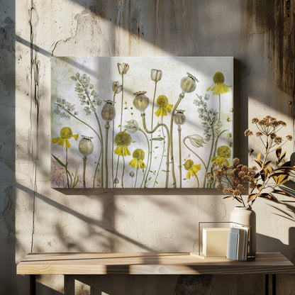 Poppies and Helenium - Poster / Art Print - interiör