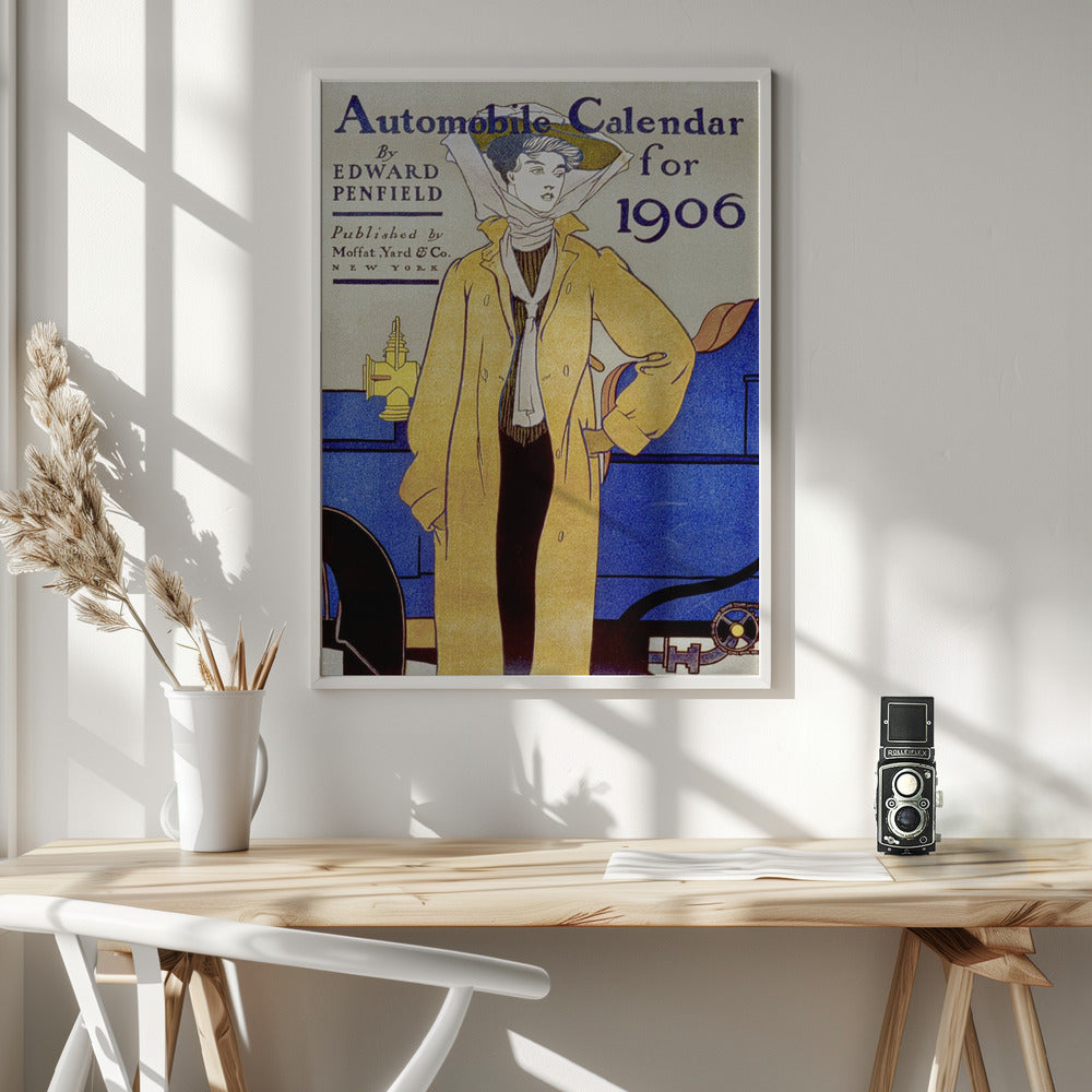 Edward Penfield's Automobile Calendar for 1906 - Poster / Art Print - interiör