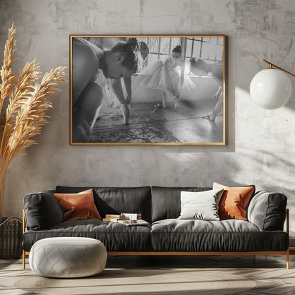 Ballet dancers preparation... - Poster / Art Print - interiör