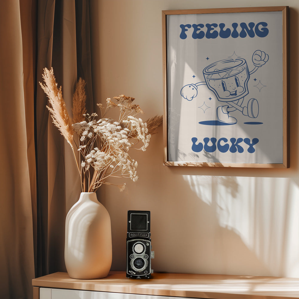 Feeling Lucky - Poster / Art Print - interiör