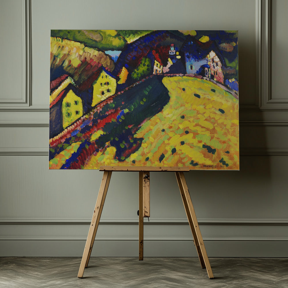 Houses At Murnau (1909) - Poster / Art Print - interiör