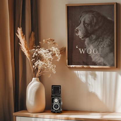 Famous Quote Dog - Poster / Art Print - interiör