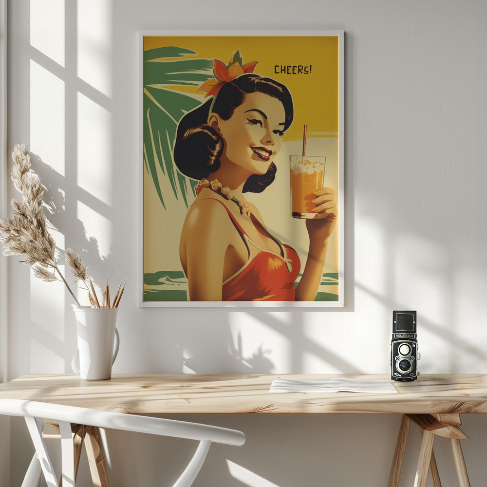 Cheers! - Poster / Art Print - interiör