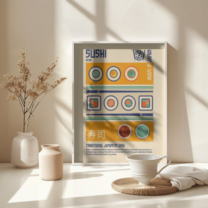 Sushi Japanese Food Print - Poster / Art Print - interiör