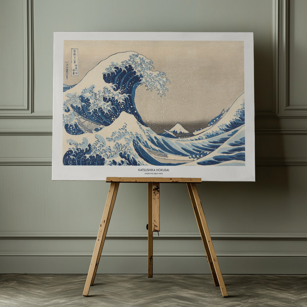 Under The Great Wave - Poster / Art Print - interiör