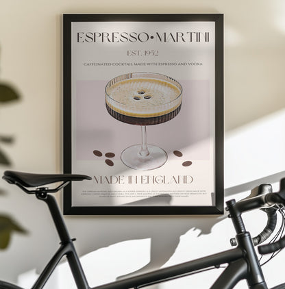Espresso Martini print - Poster / Art Print - interiör