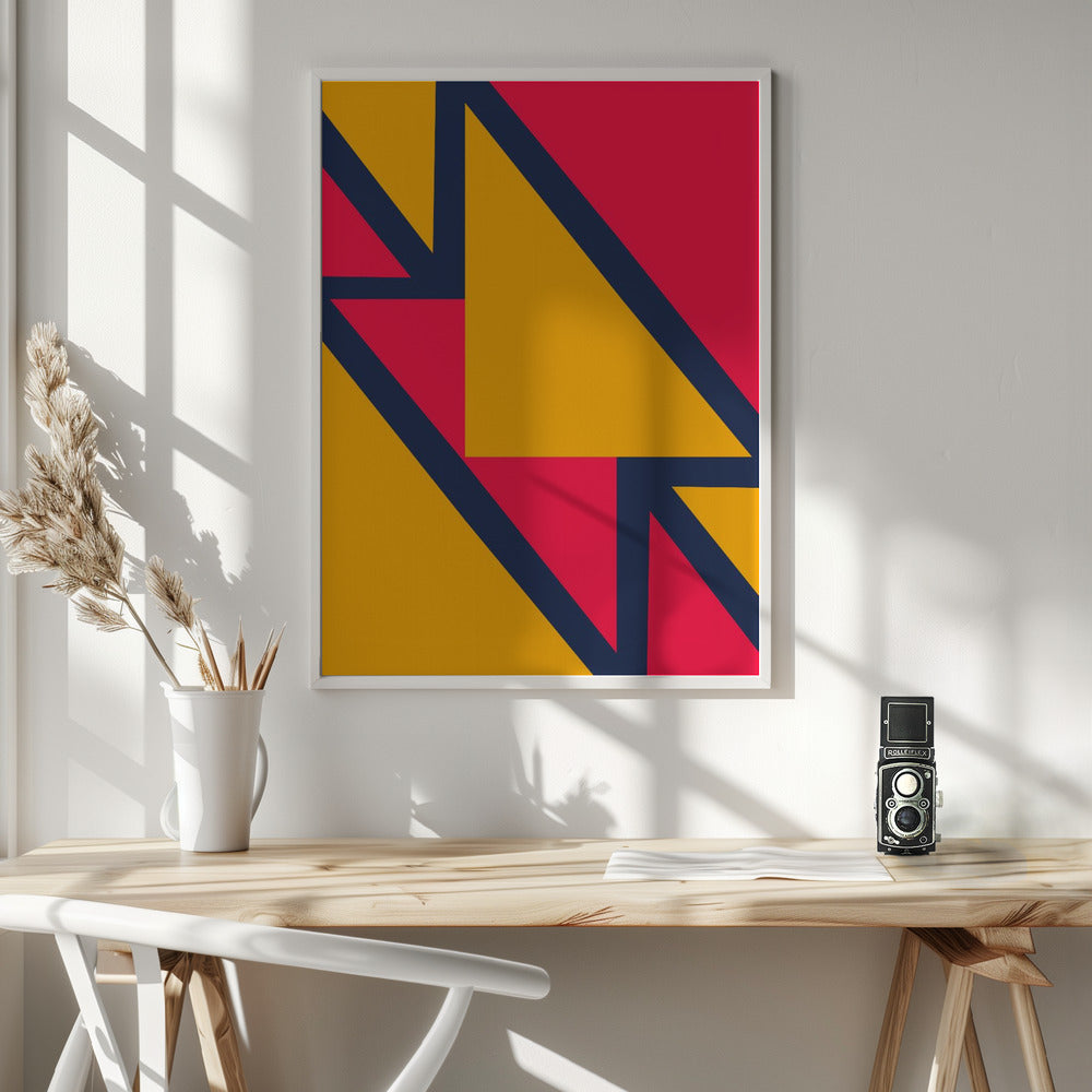 Bright Geometric #2 - Poster / Art Print - interiör