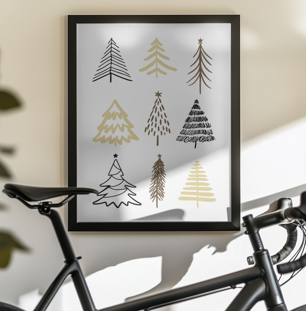 Christmas Trees 2 - Poster / Art Print - interiör
