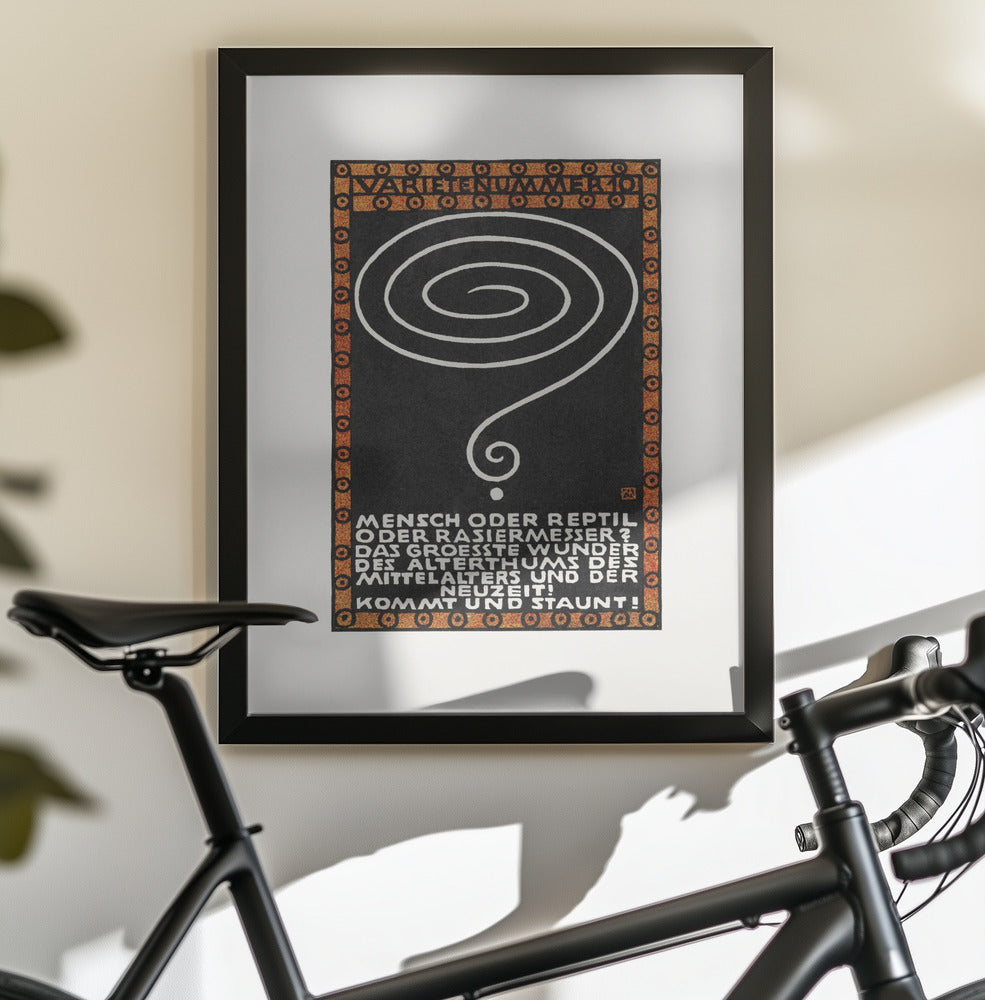 Variety Act 10 Man or Reptile or Razor? - Poster / Art Print - interiör
