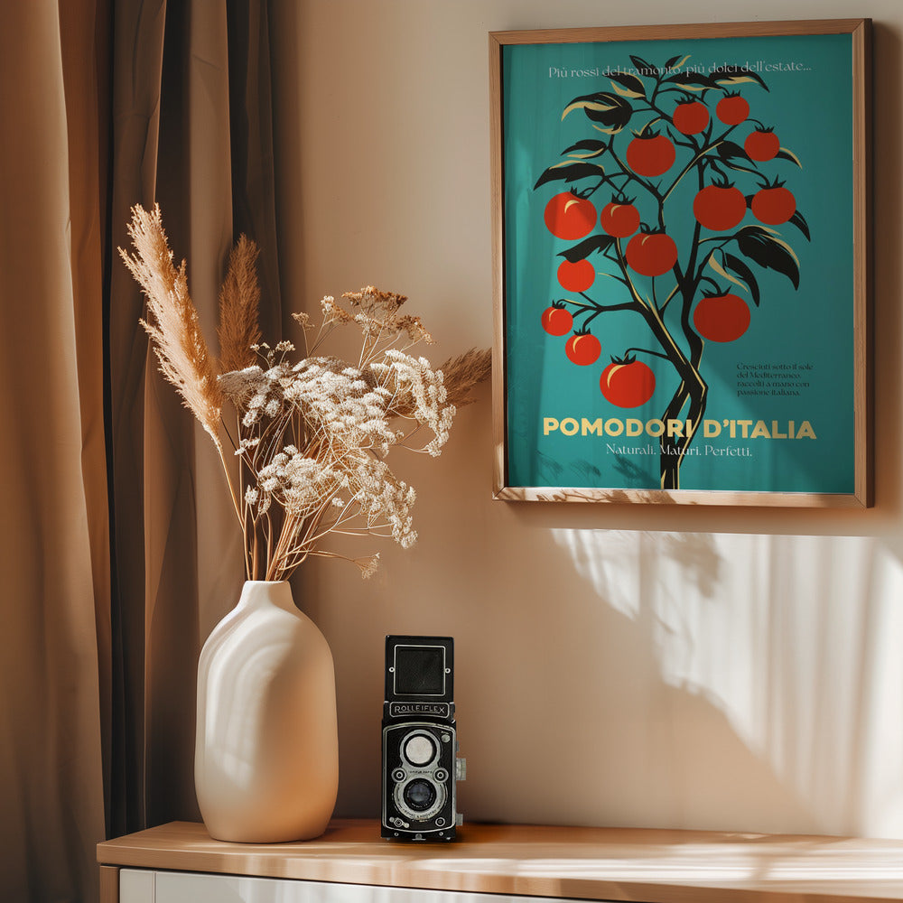 Vibrant Red Tomatoes - Poster / Art Print - interiör