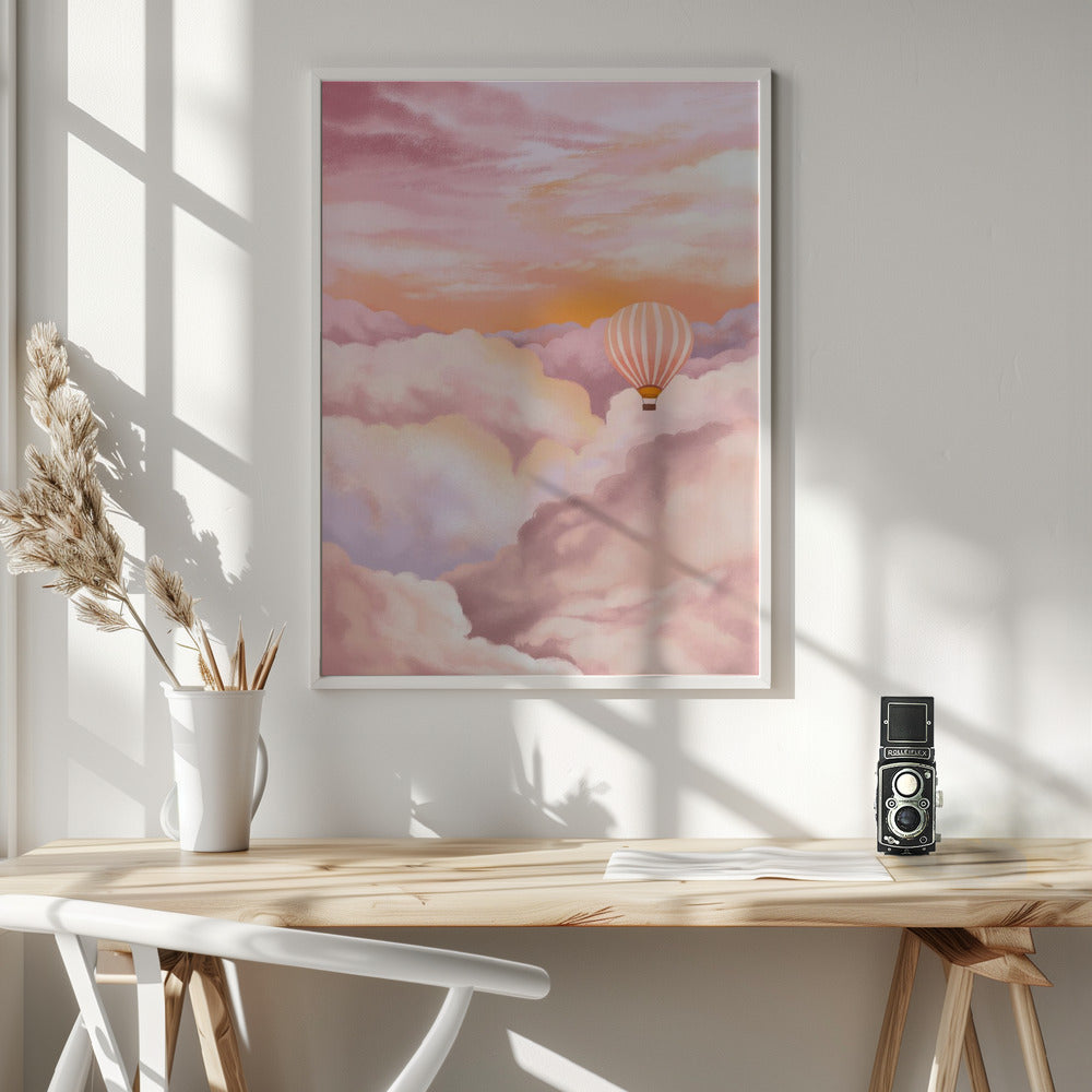 In the Clouds - Poster / Art Print - interiör