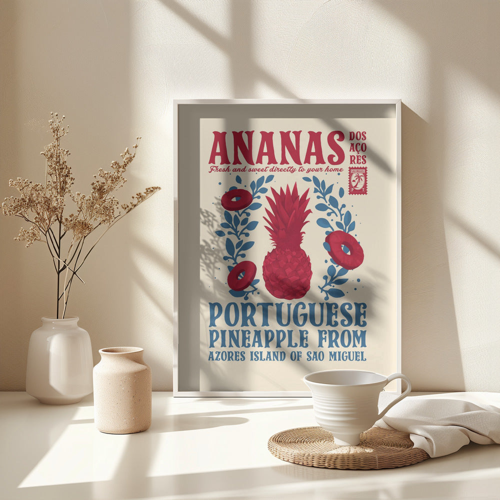 Pineapple kitchen print - Poster / Art Print - interiör