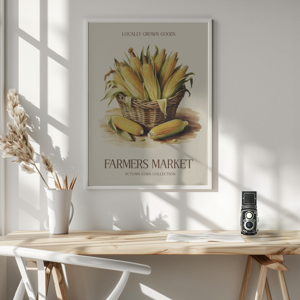 Farmers Market Corn - Poster / Art Print - interiör