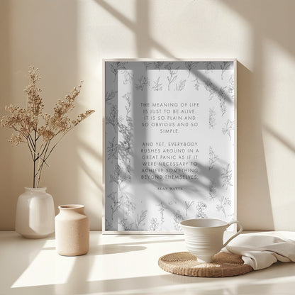 Alanwatts - Poster / Art Print - interiör
