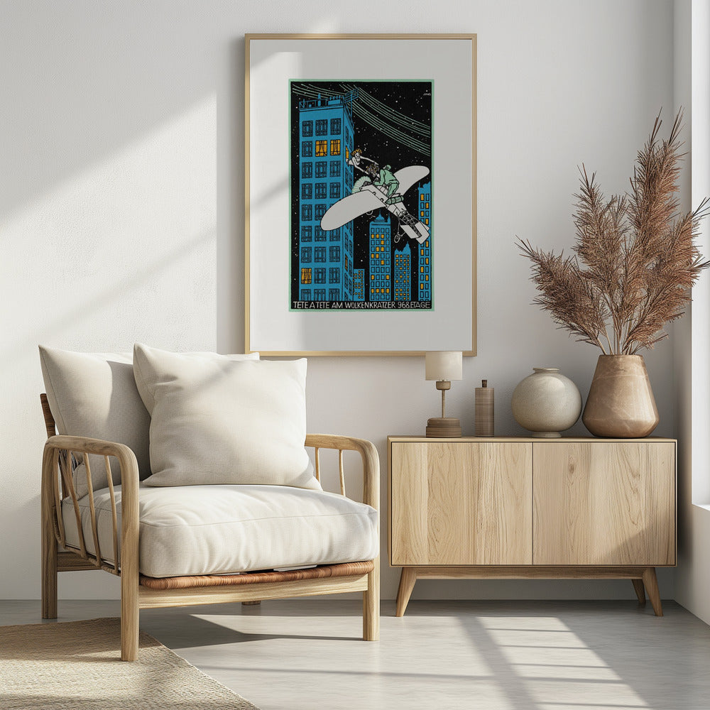 Tête Á Tête On the 968th Floor of a Skyscraper - Poster / Art Print - interiör