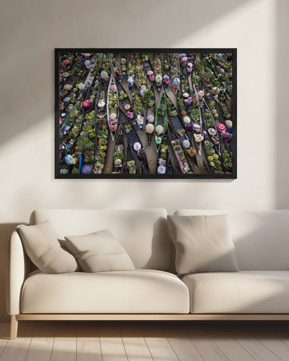 Pasar Terapung - Poster / Art Print - interiör