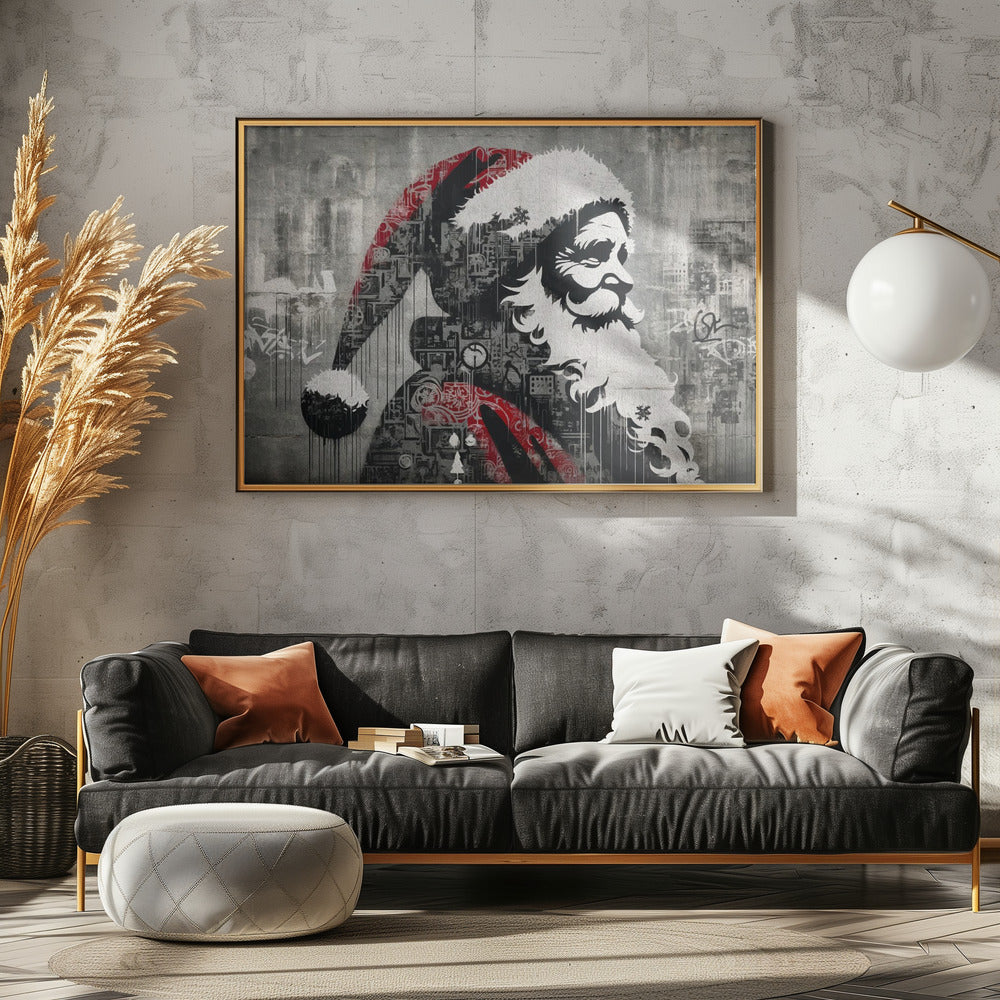 Santa - Poster / Art Print - interiör