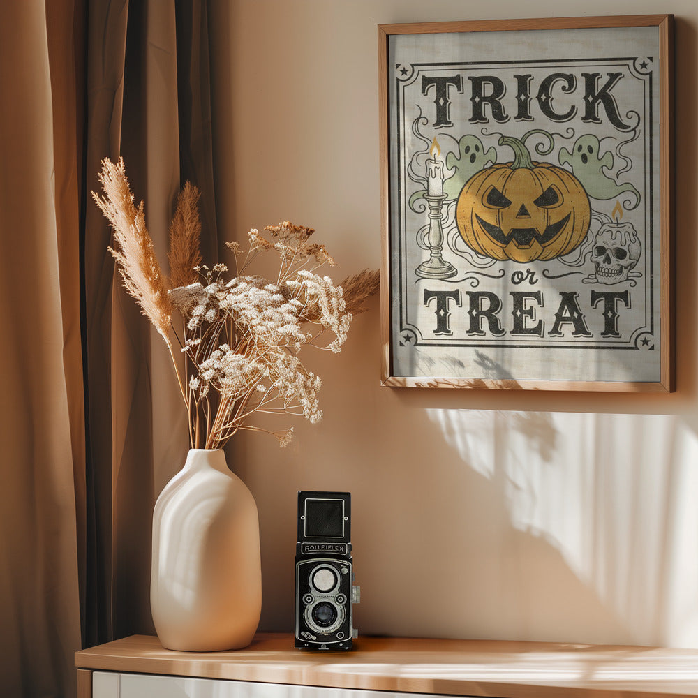 Trick or Treat - Poster / Art Print - interiör
