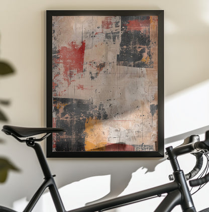 Abstract Cracks No 2 - Poster / Art Print - interiör