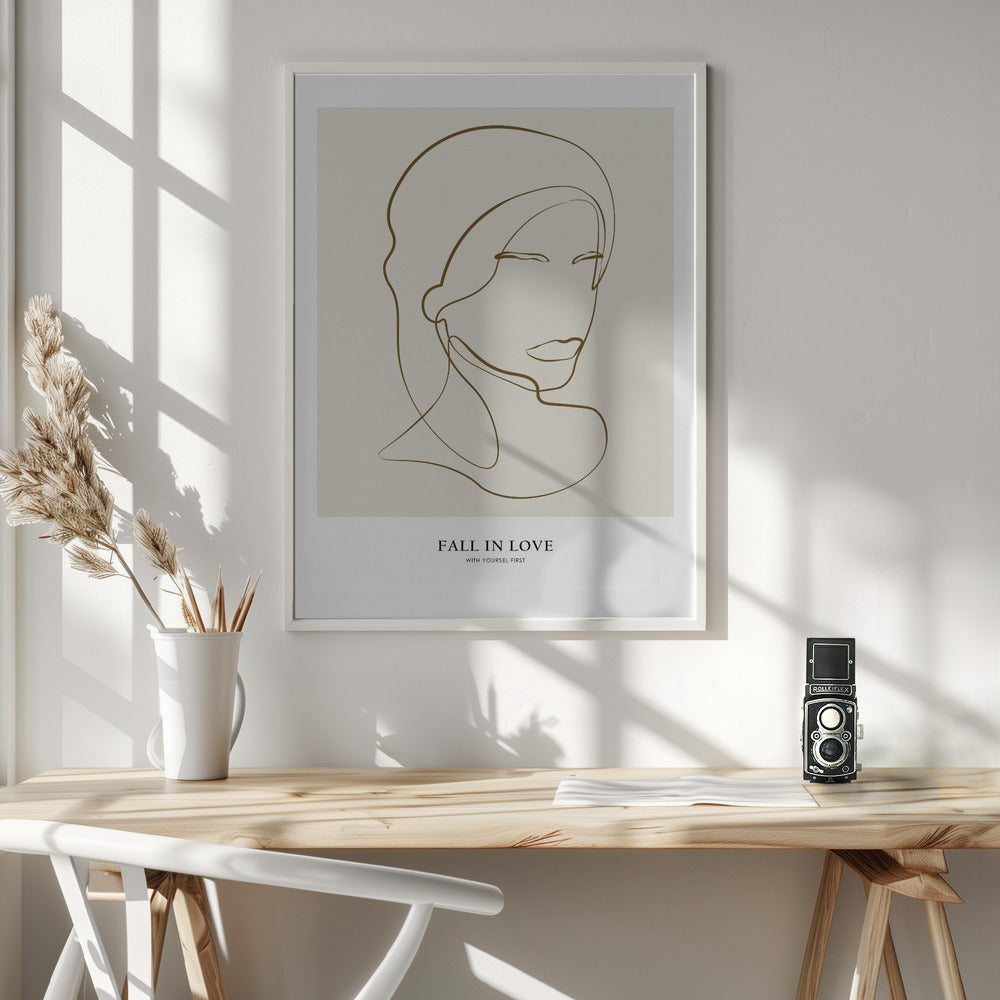 Woman portrait - Poster / Art Print - interiör