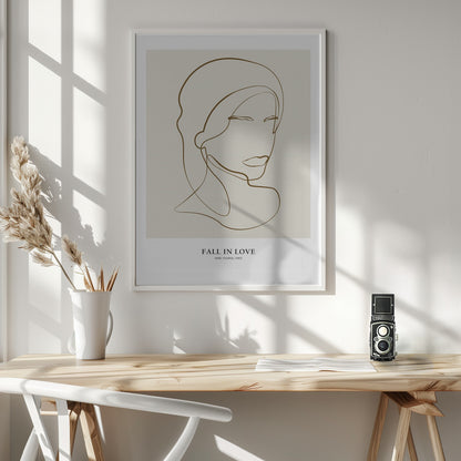 Woman portrait - Poster / Art Print - interiör
