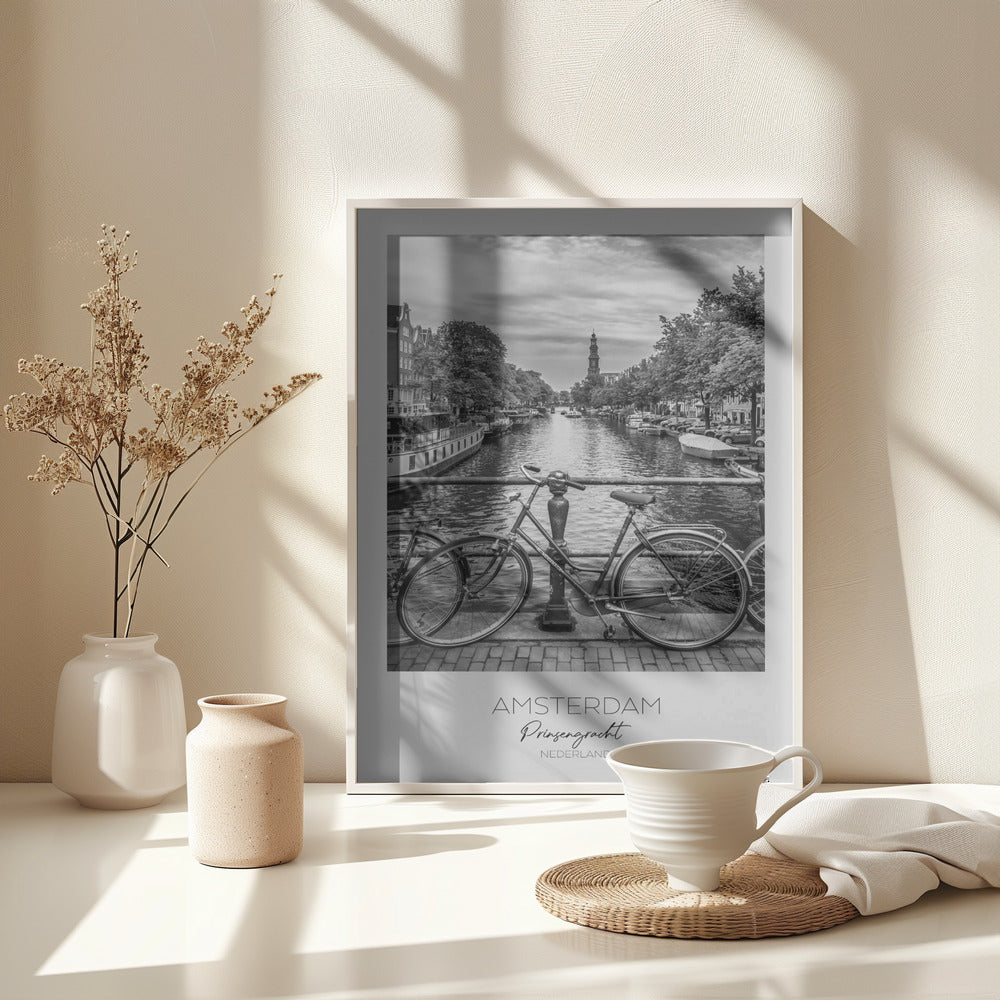 In focus: AMSTERDAM Prinsengracht - Poster / Art Print - interiör