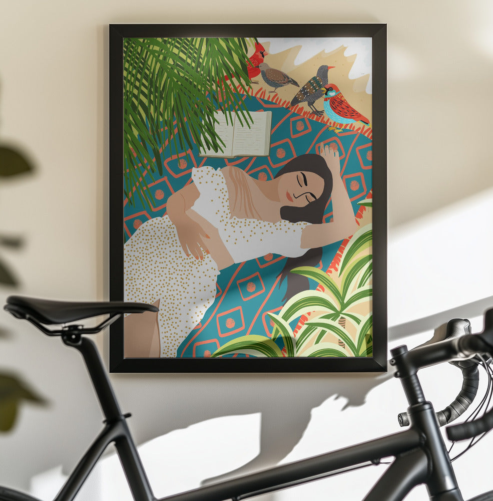 Beach. Read. Sleep. Repeat. - Poster / Art Print - interiör