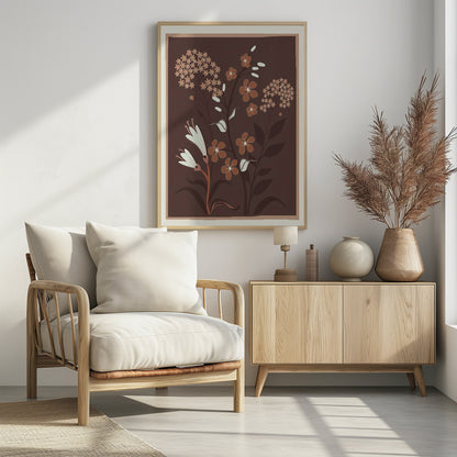 Floral Harmony - Poster / Art Print - interiör