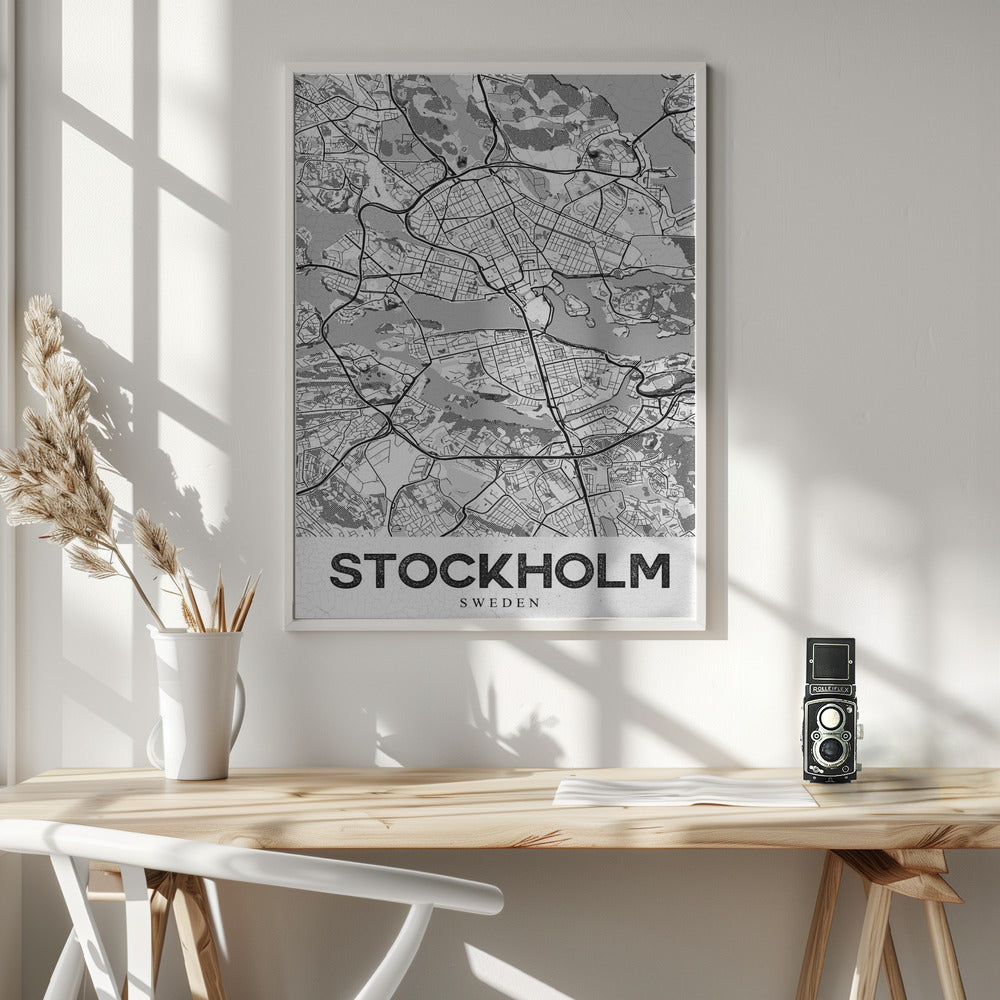 Stockholm White - Poster / Art Print - interiör