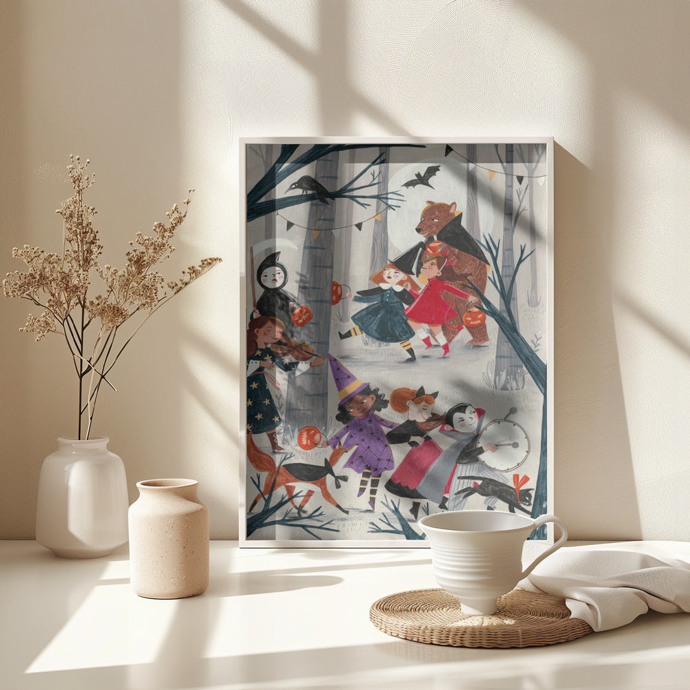 Halloween parade - Poster / Art Print - interiör