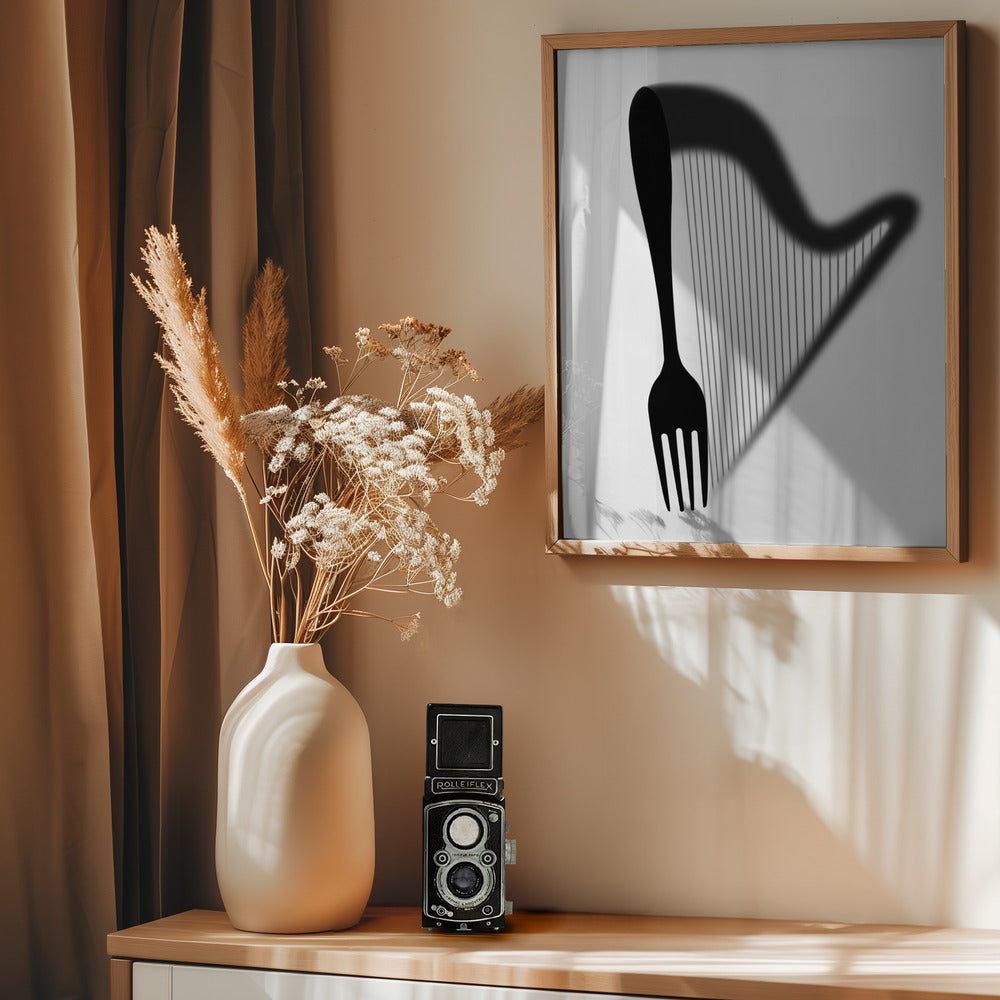 Harp - Poster / Art Print - interiör