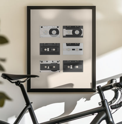 Cassette Pattern #1 - Poster / Art Print - interiör