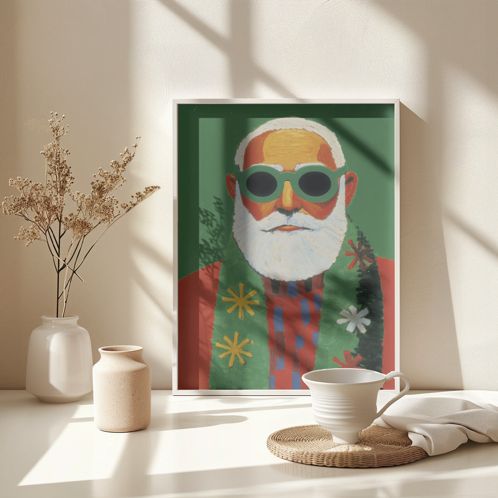 Holiday Santa - Poster / Art Print - interiör