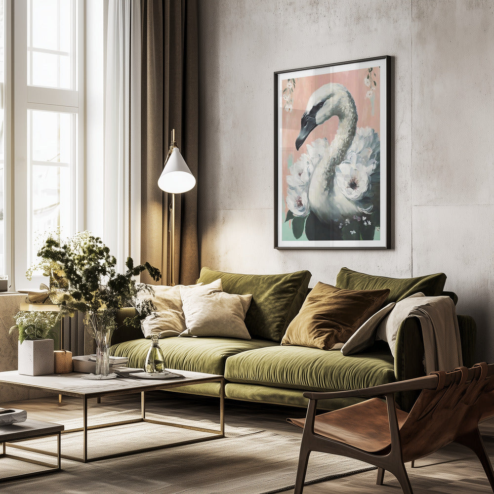 The Swan - Poster / Art Print - interiör