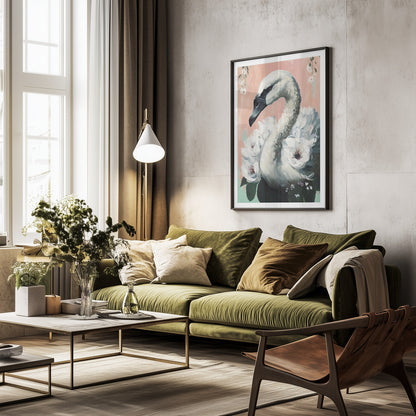 The Swan - Poster / Art Print - interiör