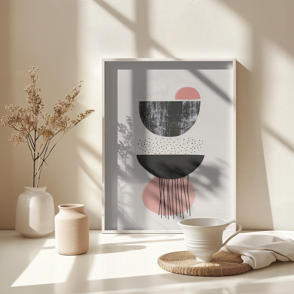 Abstract Minimalist Shapes No 5 - Poster / Art Print - interiör