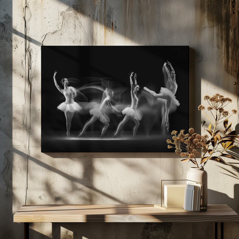 Balerina Art Wave - Poster / Art Print - interiör