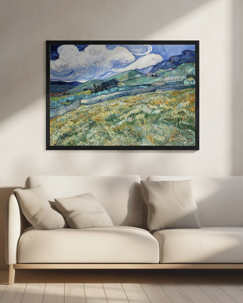 Landscape From Saint Rémy (1889) - Poster / Art Print - interiör